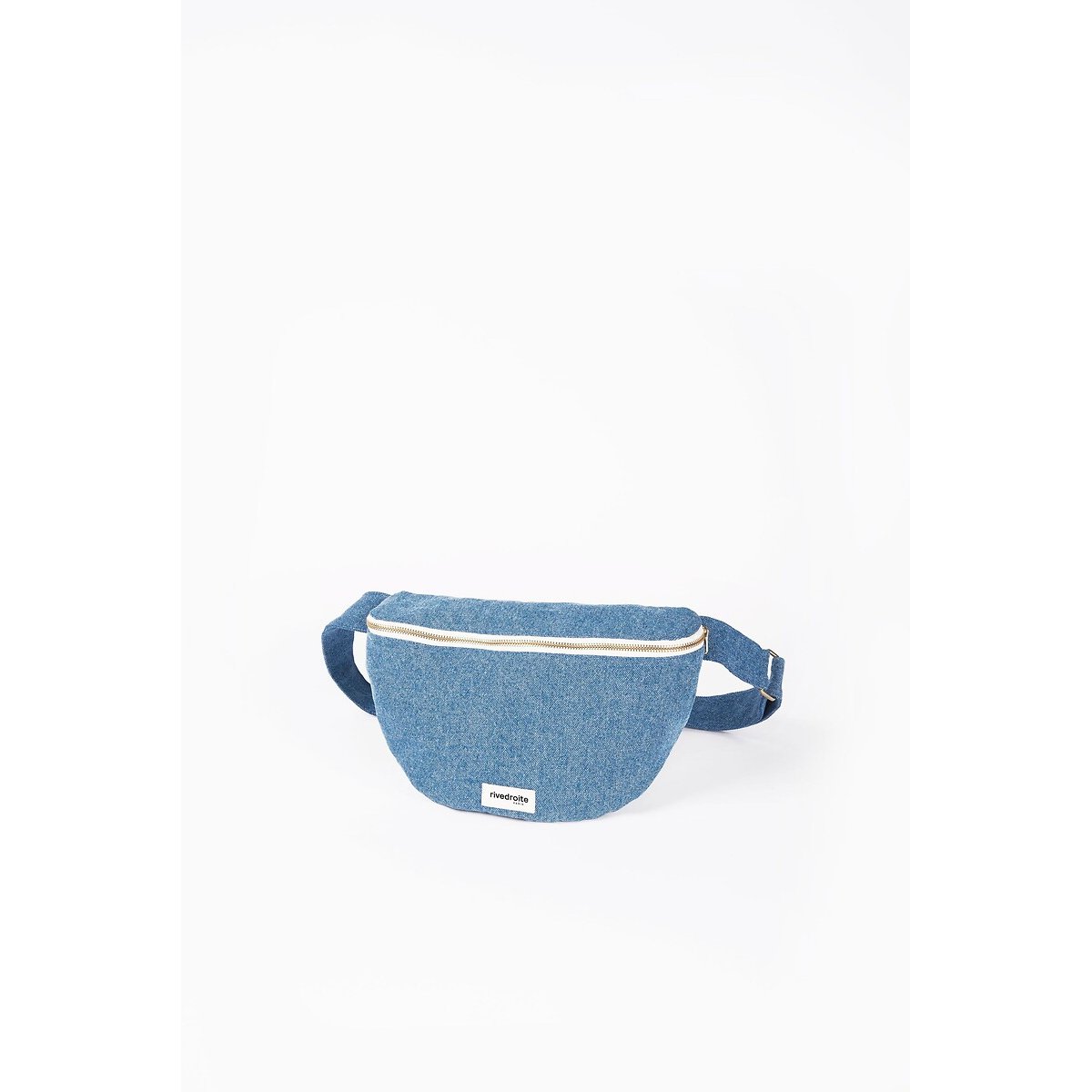 Sac banane zippé CUSTINE XL - THE WAIST BAG jean, RIVEDROITE