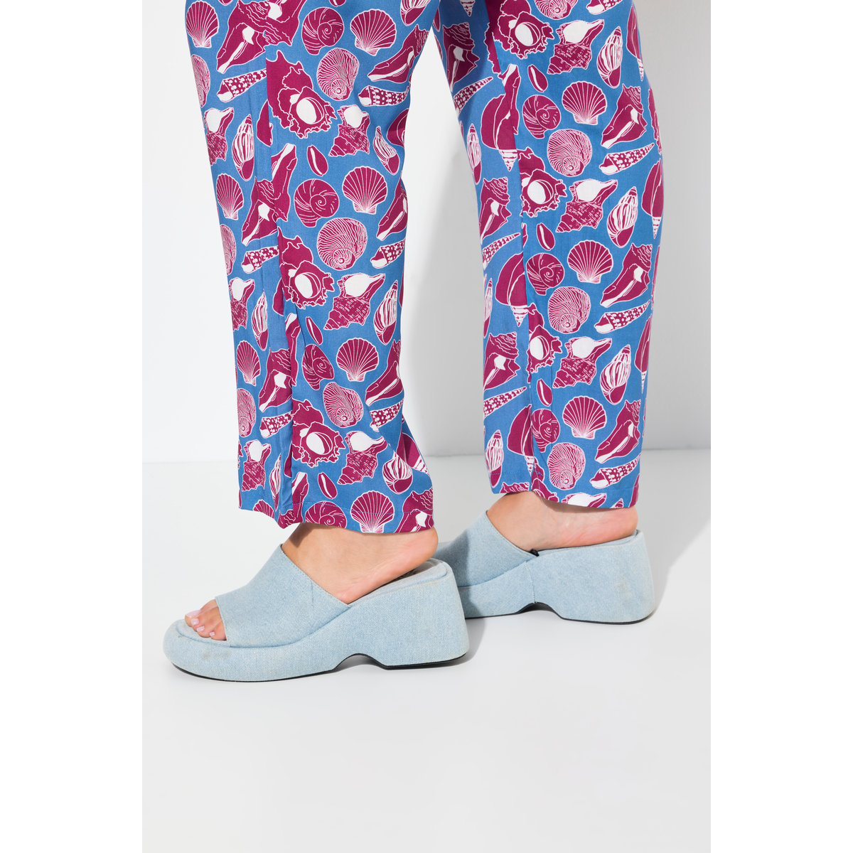 Pantalon Rose bleu pétrole, ULLA POPKEN