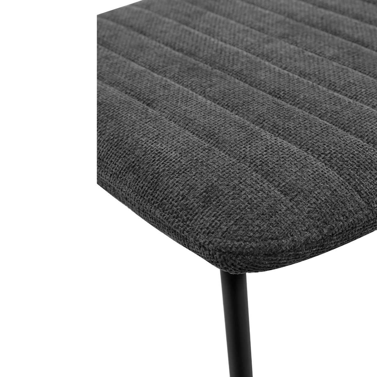Chaise repas tissu gris foncé, ZAGO