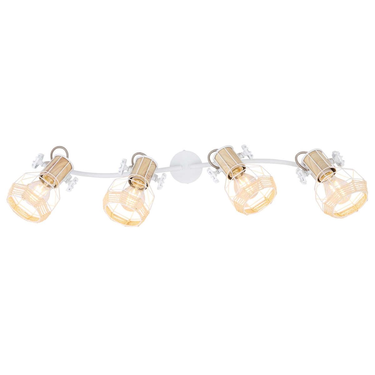 Spot Plafonnier Design Scandinave Bana - 4 Ampoules blanc, GLOBO LIGHTING