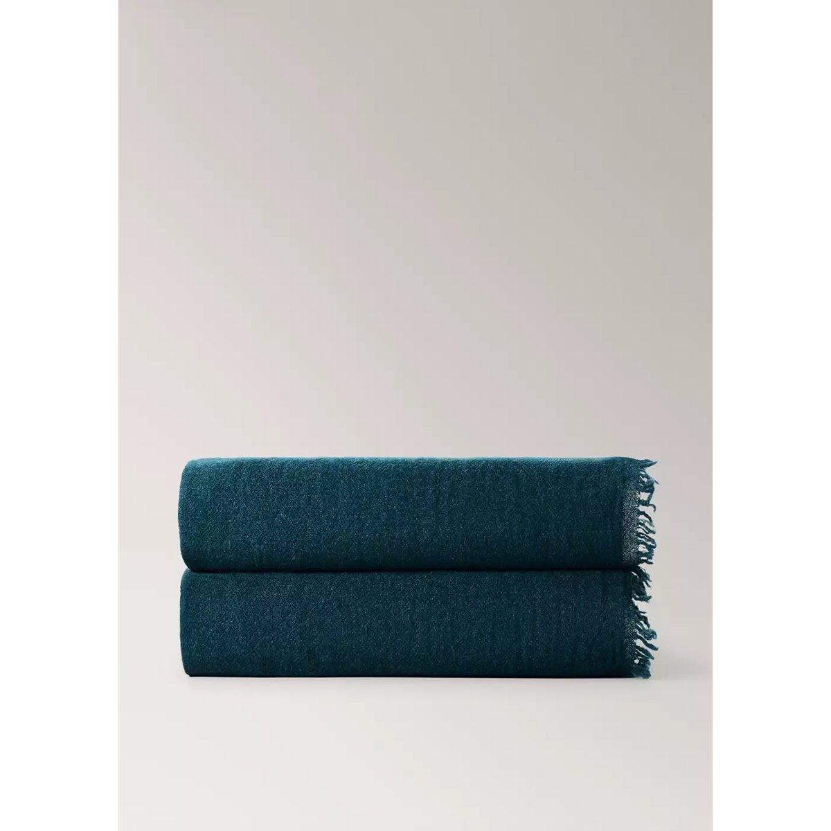 Couverture/plai harlem bleu pétrole, MANGO HOME
