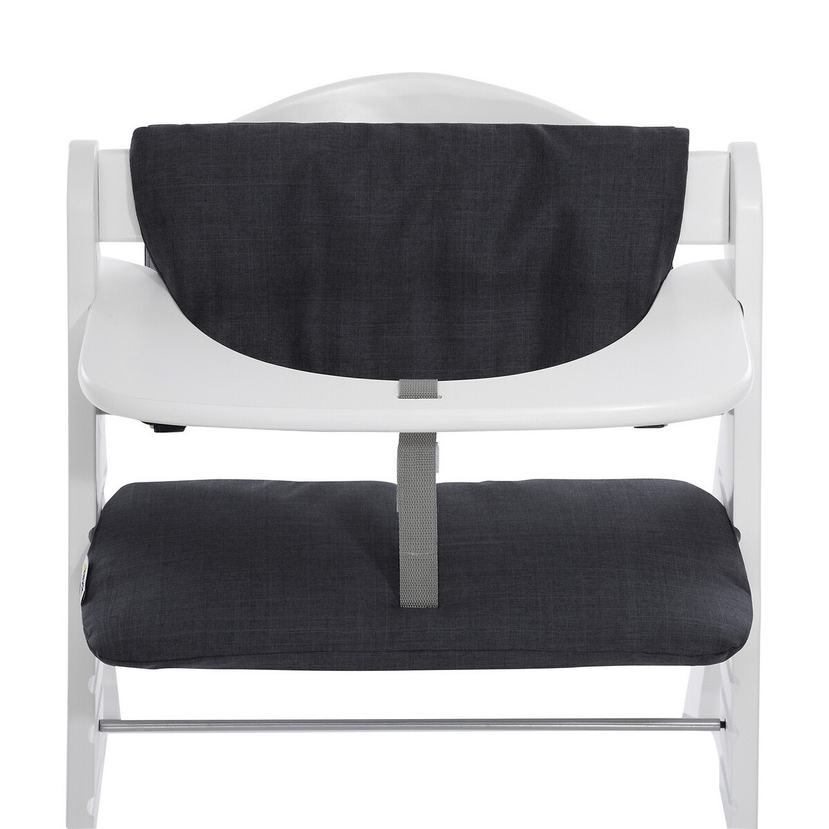 Coussin de chaise haute Deluxe noir anthracite tissé, HAUCK