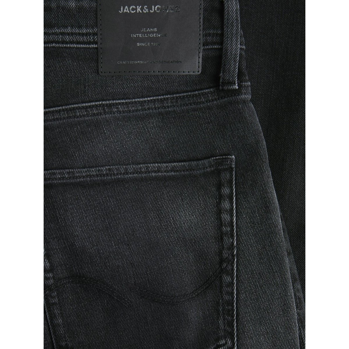 Rechte jeans Clark zwart denim, JACK & JONES