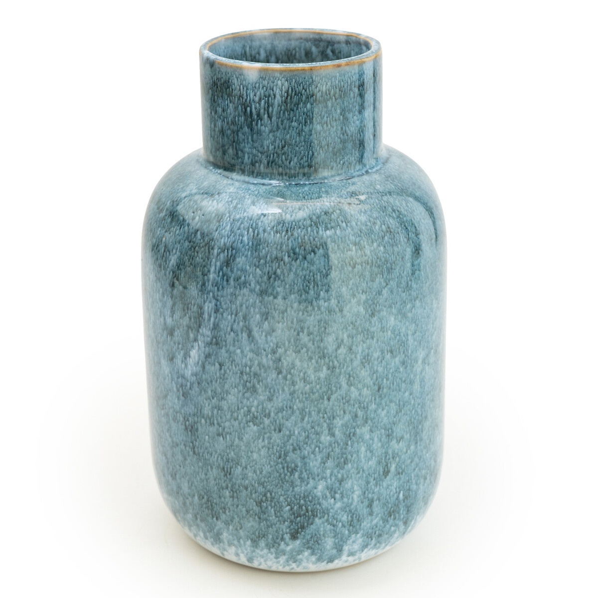 26cm Blue Reactive Glaze Bottle Vase blue, SO'HOME