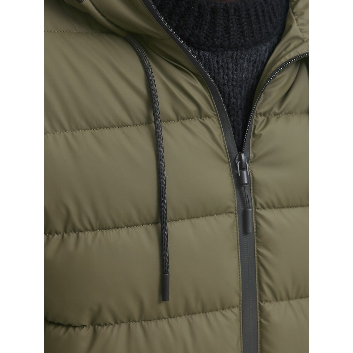 Piumino trapuntato verde kaki, JACK & JONES