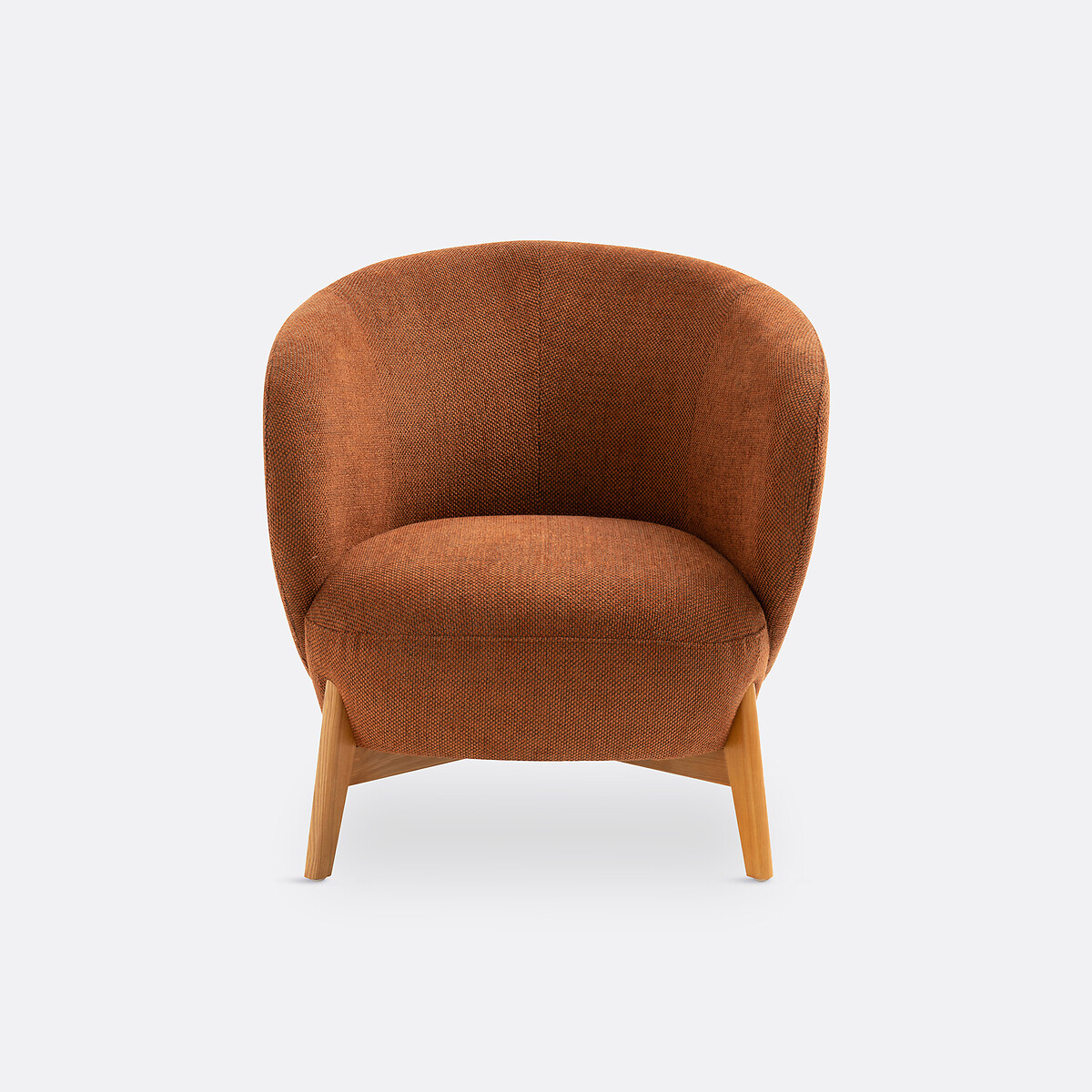 Fauteuil accoudoirs "oreilles", Lancy terracotta, LA REDOUTE INTERIEURS