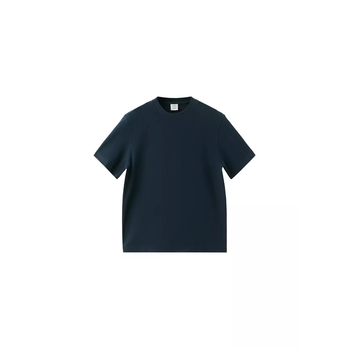 T-shirt 100 % coton regular-fit bleu marine, MANGO MAN