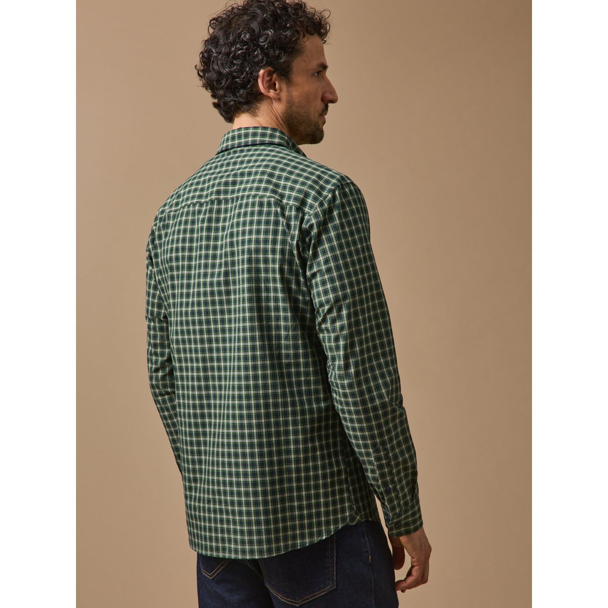 Chemise popeline carreaux - coupe ajustée carreaux ecossais, CYRILLUS