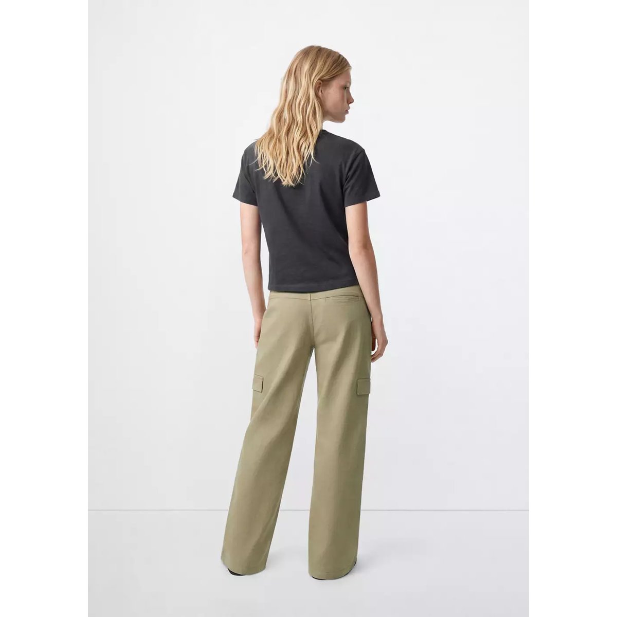 T-shirt détail épaules gris anthracite, MANGO TEEN