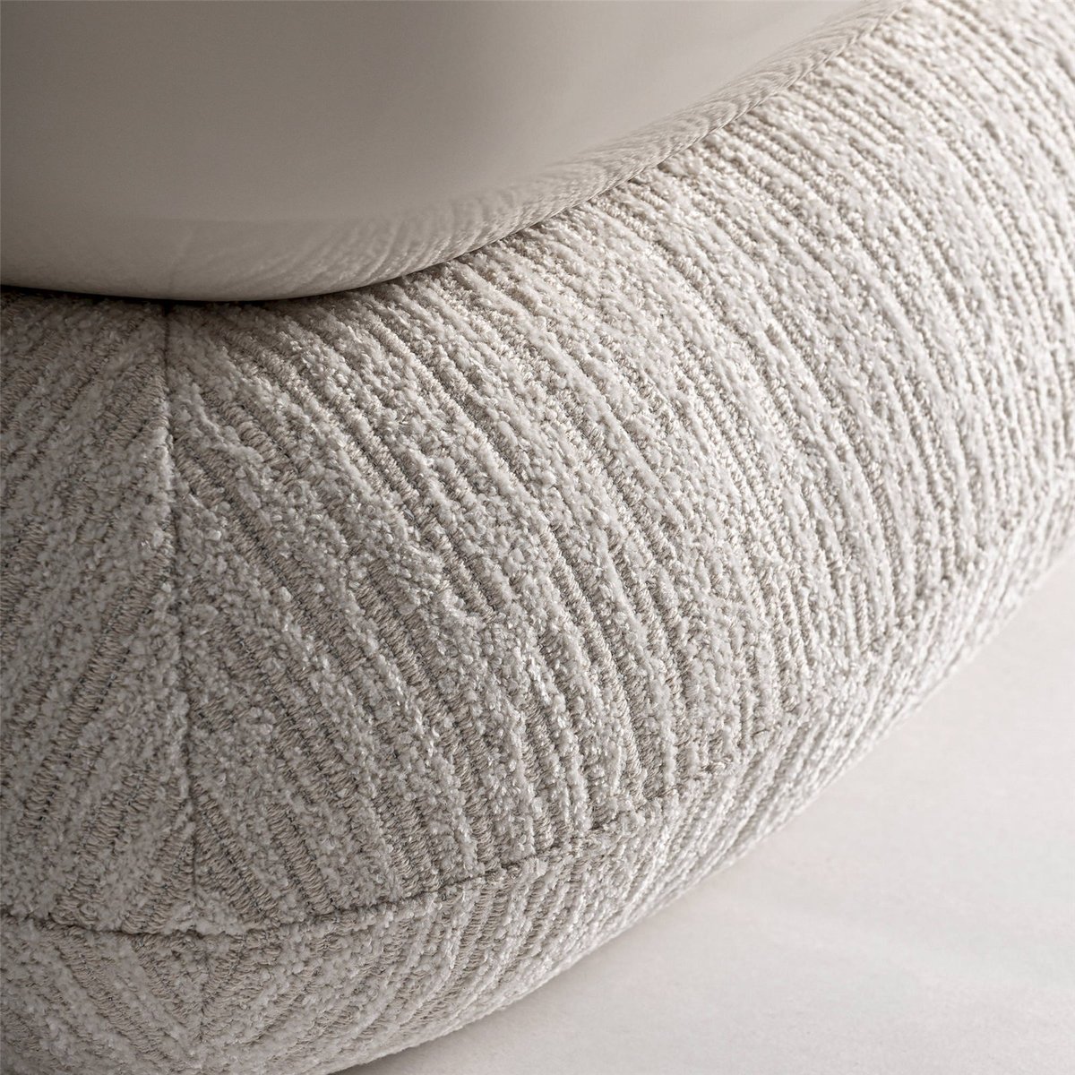 Repose-pieds contemporain en bois beige, RECOLLECTION