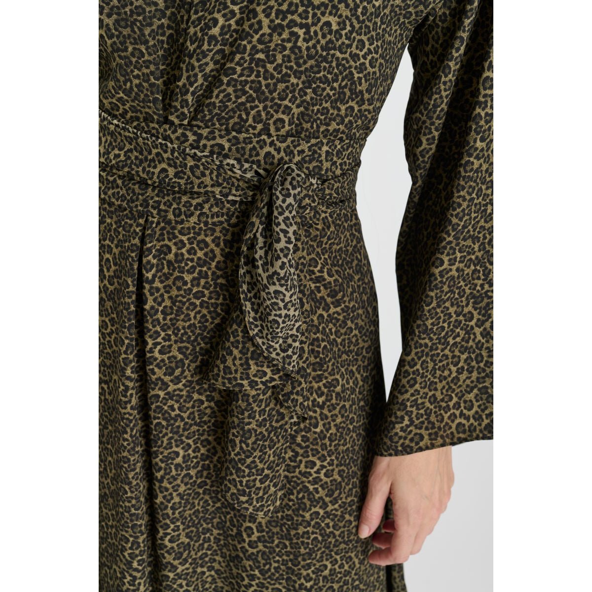 Robe longue droite YVETTE moss, LE TEMPS DES CERISES