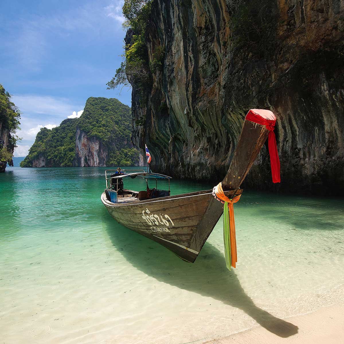 Tableau hong island boat tableau alu dibond, HEXOA