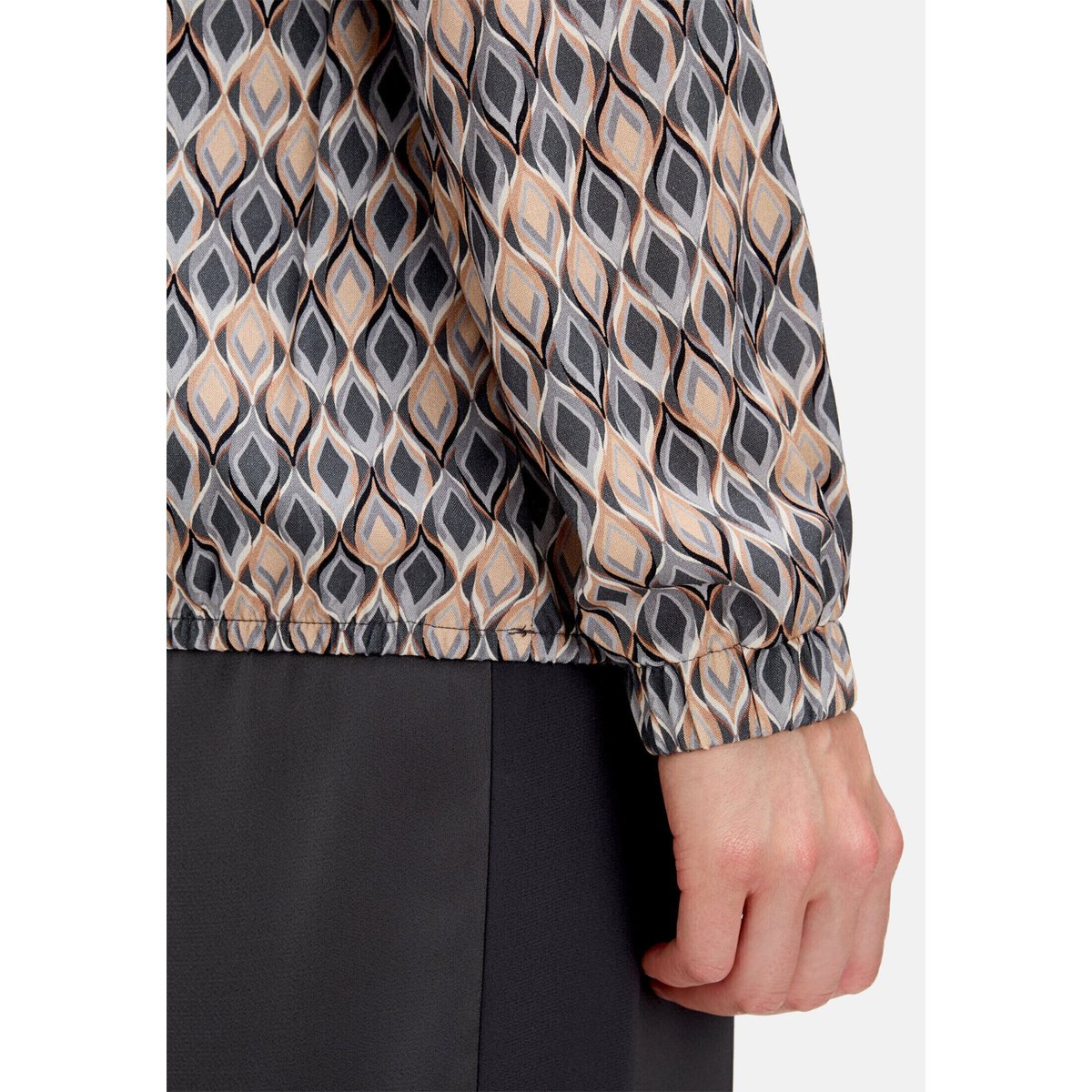Tunique à manches longues gris/beige, BETTY BARCLAY
