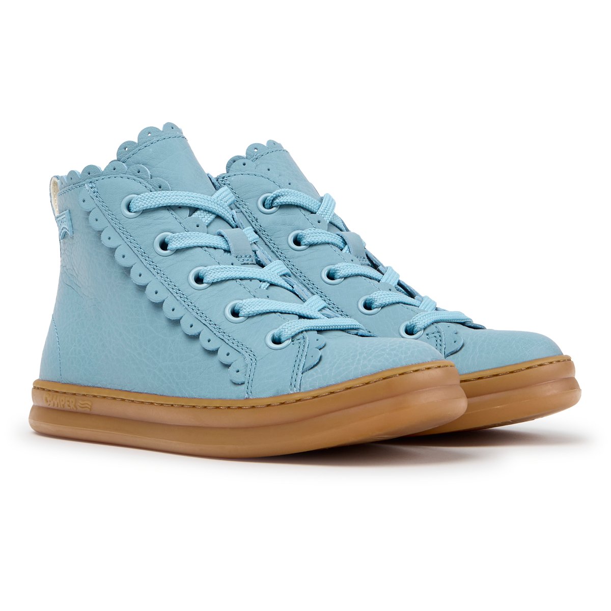 Sneaker-Bootie Runner Four Smooth Leather bleu pastel 001, CAMPER