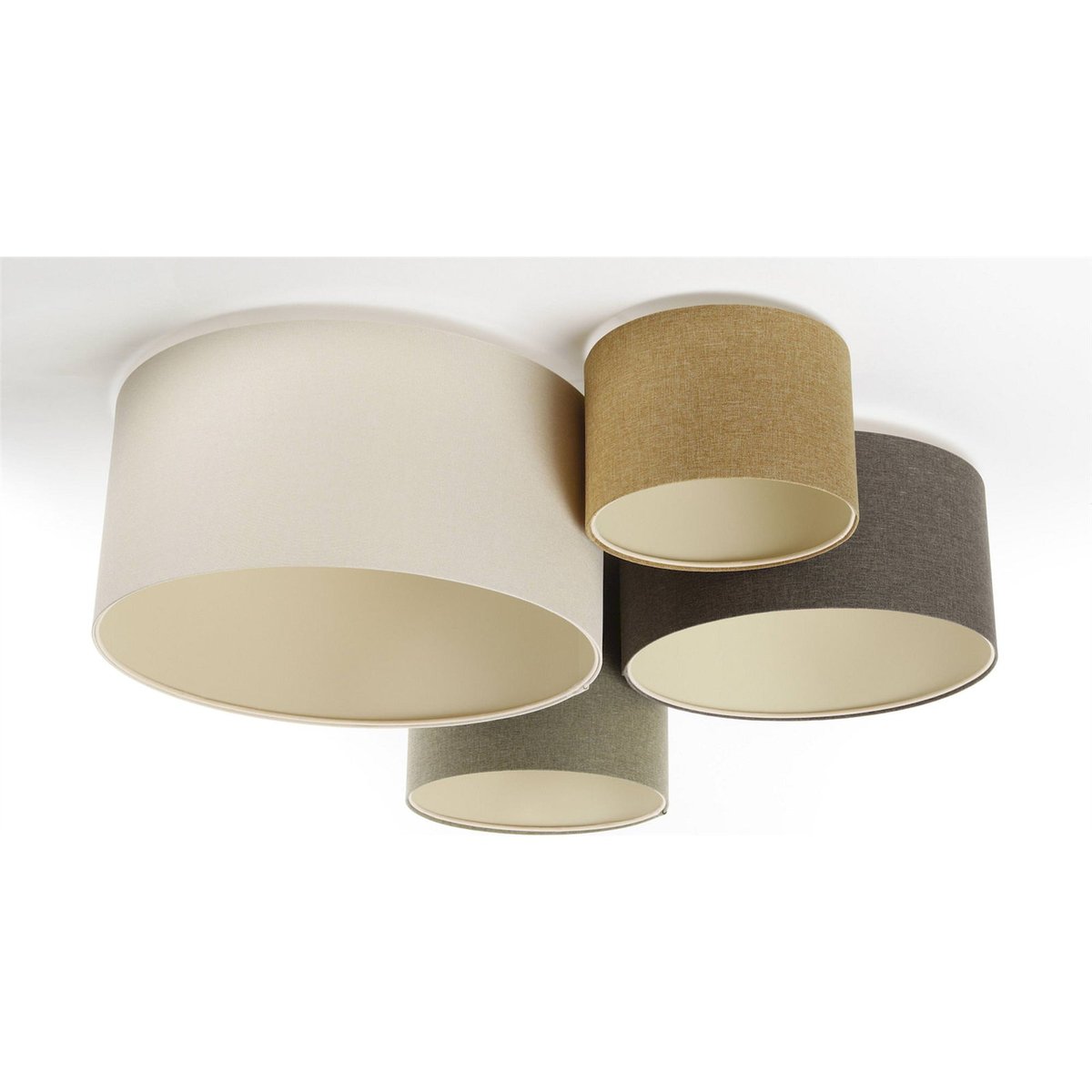 Plafonnier ovale style bohème, BOHO ELEGANT crème beige naturel, BPS KONCEPT