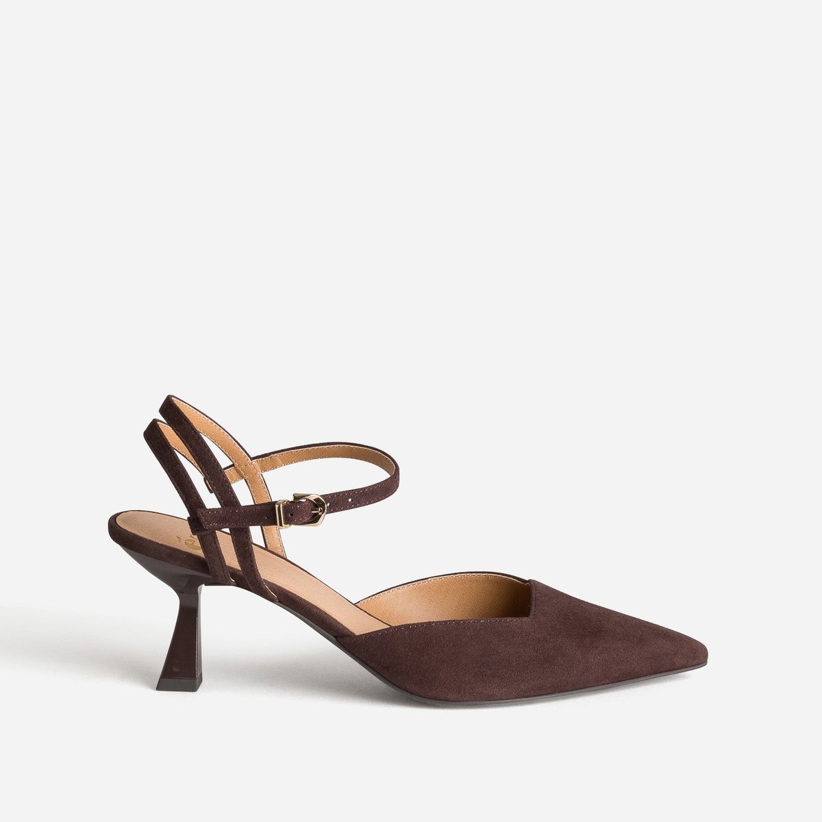 Escarpin en cuir ALWENA chocolat, ERAM