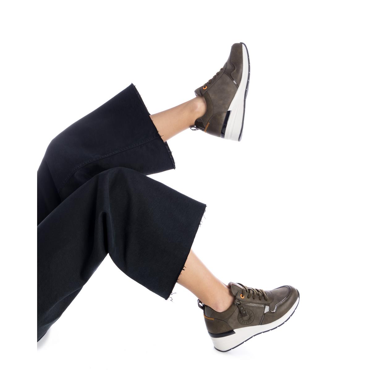 Baskets Coin Décontractée Fermeture éclair kaki, REFRESH