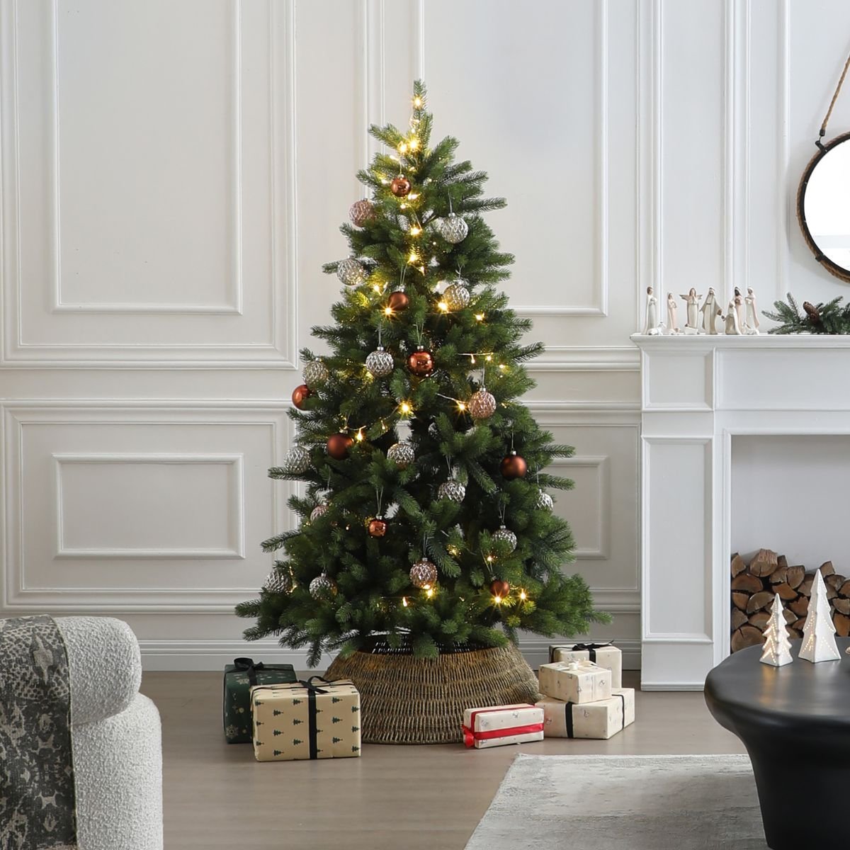 Sapin de noël décoratif artificiel H180 NOËL vert, SIA