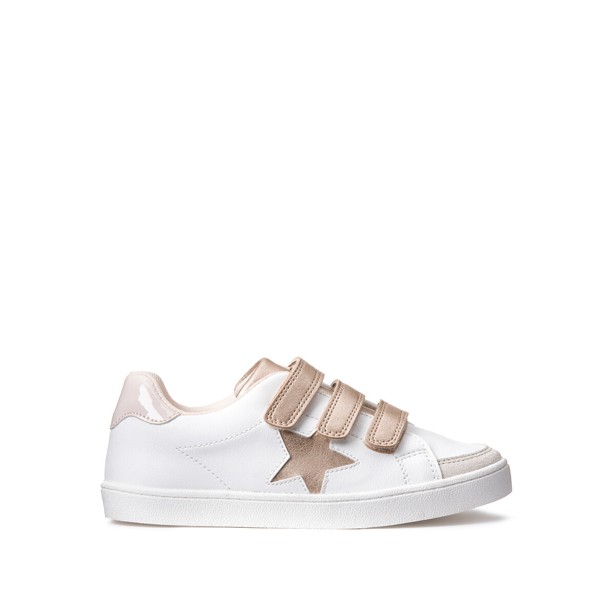 Baskets basses à scratchs, détail étoile blanc, LA REDOUTE COLLECTIONS