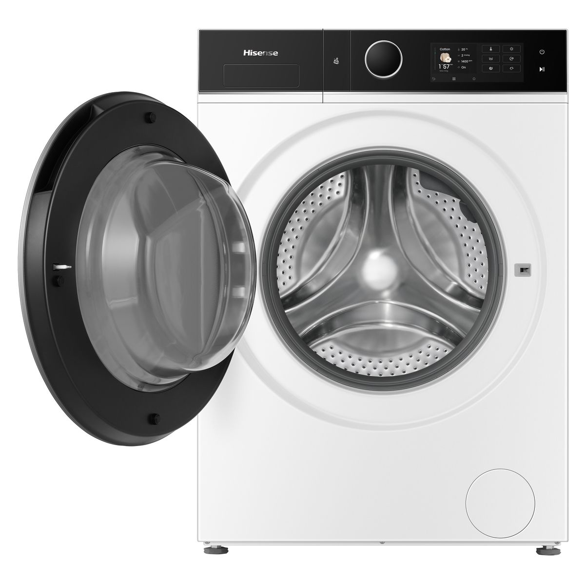 Lave linge séchant hublot WD5I1245BWRH couleur unique, HISENSE