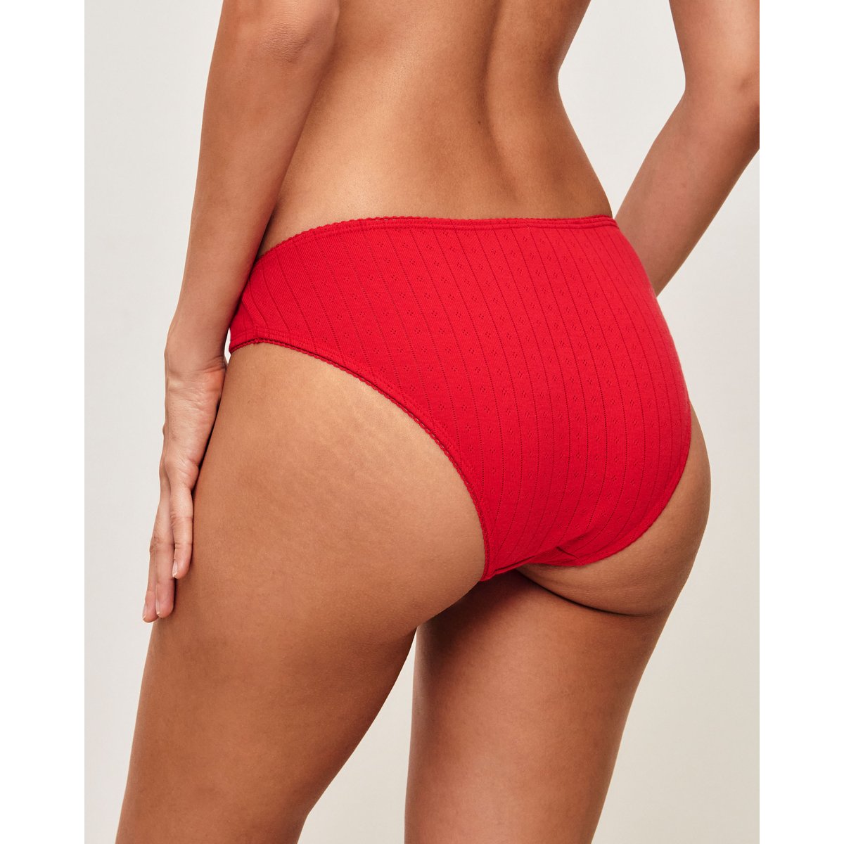 Lot de 3 culottes en coton BOTTLIZ VICHYF rouge, UNDIZ