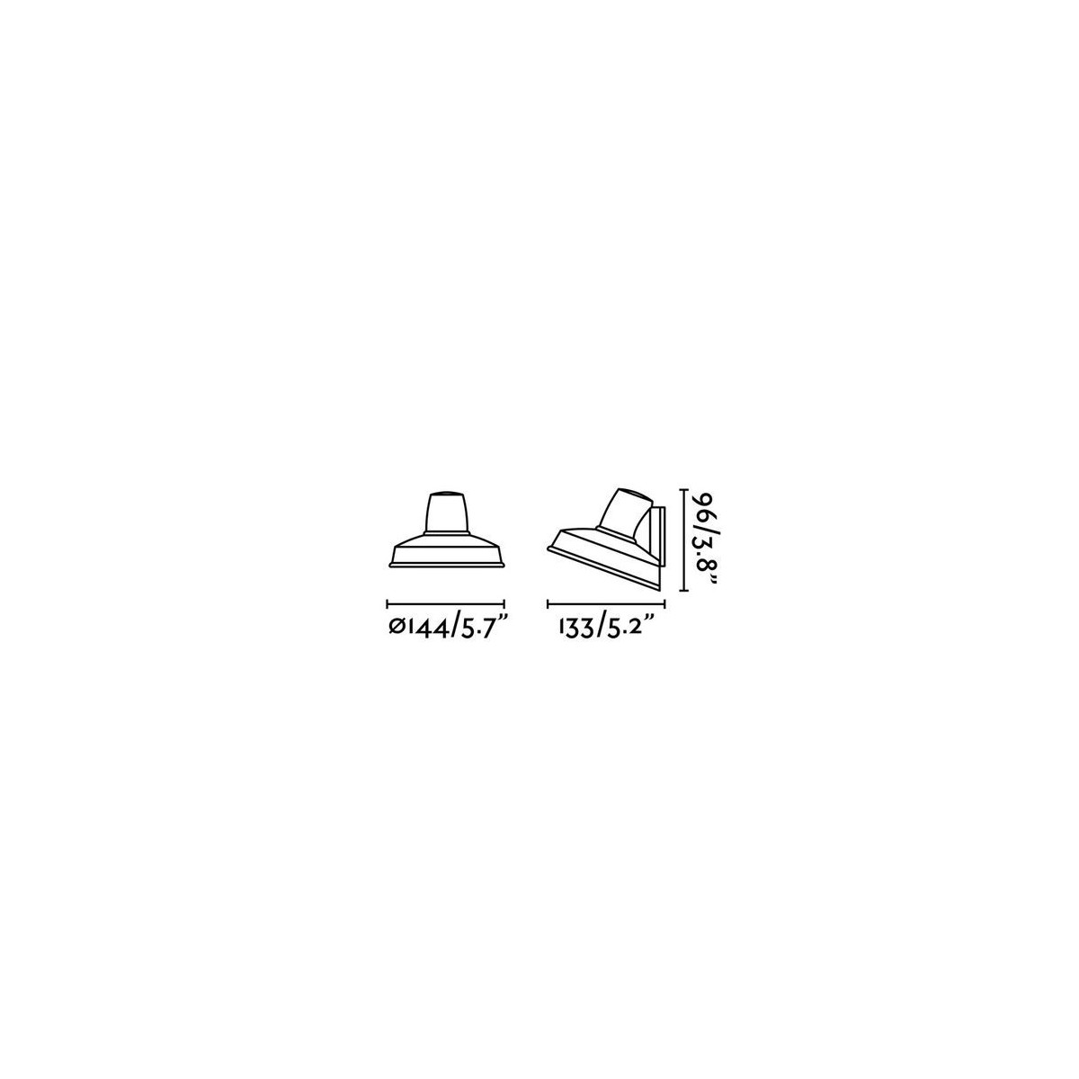 Applique    BRONX blanc, FARO