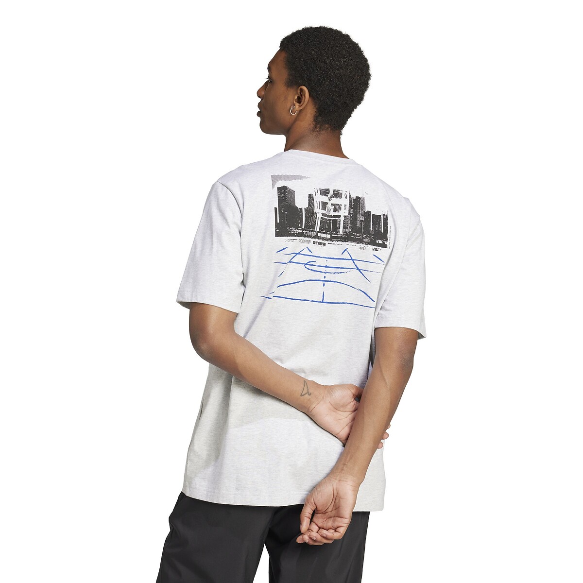T-shirt manches courtes Codes Photoreal gris clair, ADIDAS SPORTSWEAR