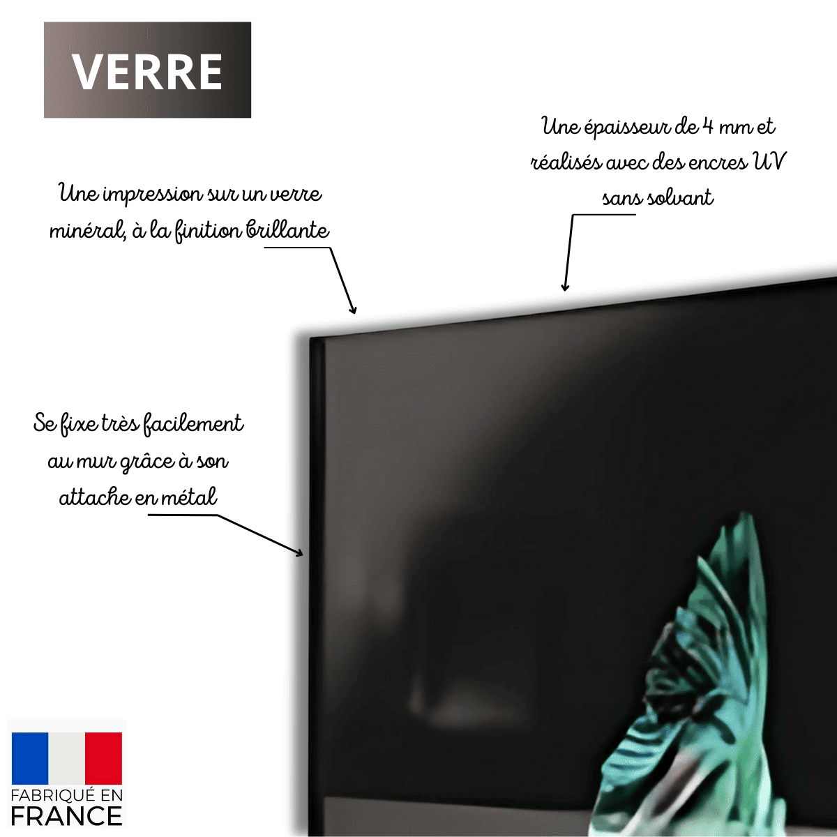 Tableau Mural Portrait Loup ANIMAUX tableau en verre, CEANOTHE