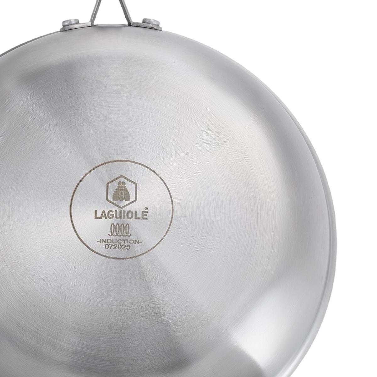 Poêle 20cm triplex - "BlackSteel" couleur unique, LAGUIOLE CUISSON