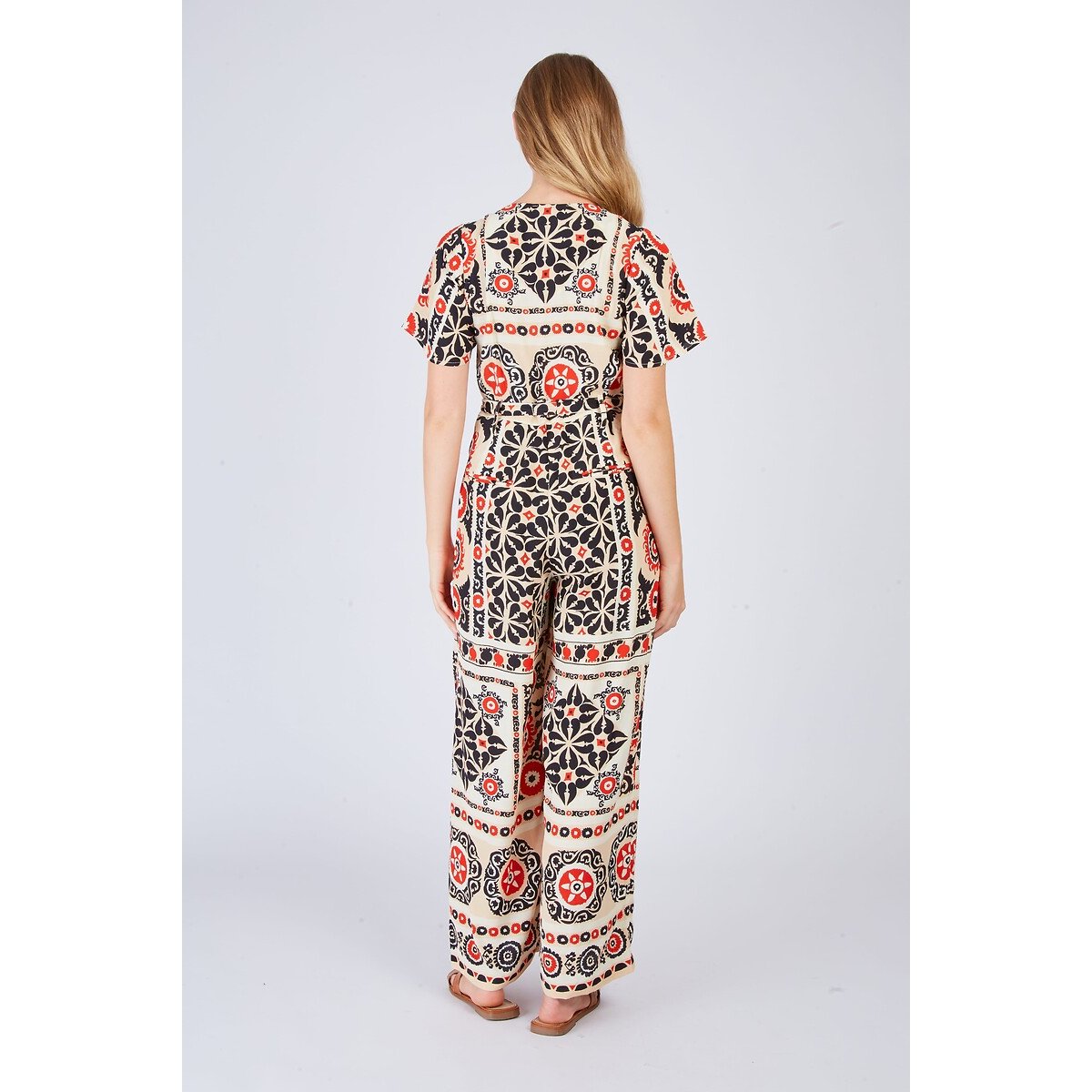 Yasna Jumpsuit red print/black, DERHY
