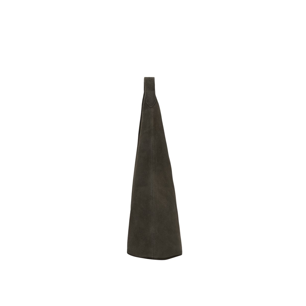 Sac à main cuir velours HOBO vert kaki, IKKS