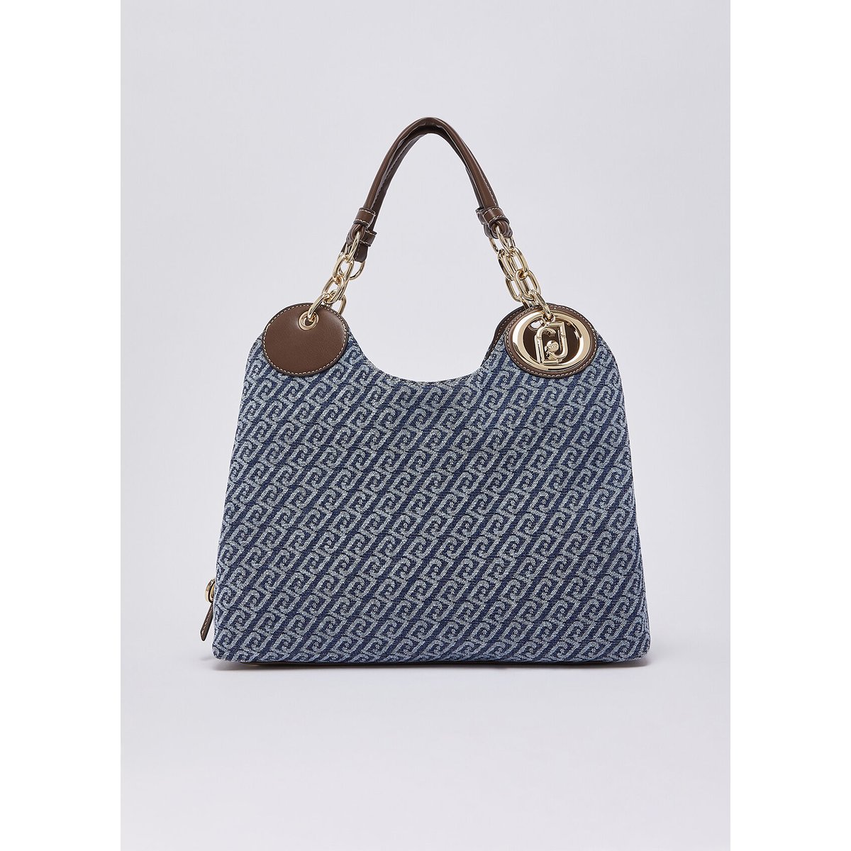 Sacoche moyenne effet denim denim bleu, LIU JO