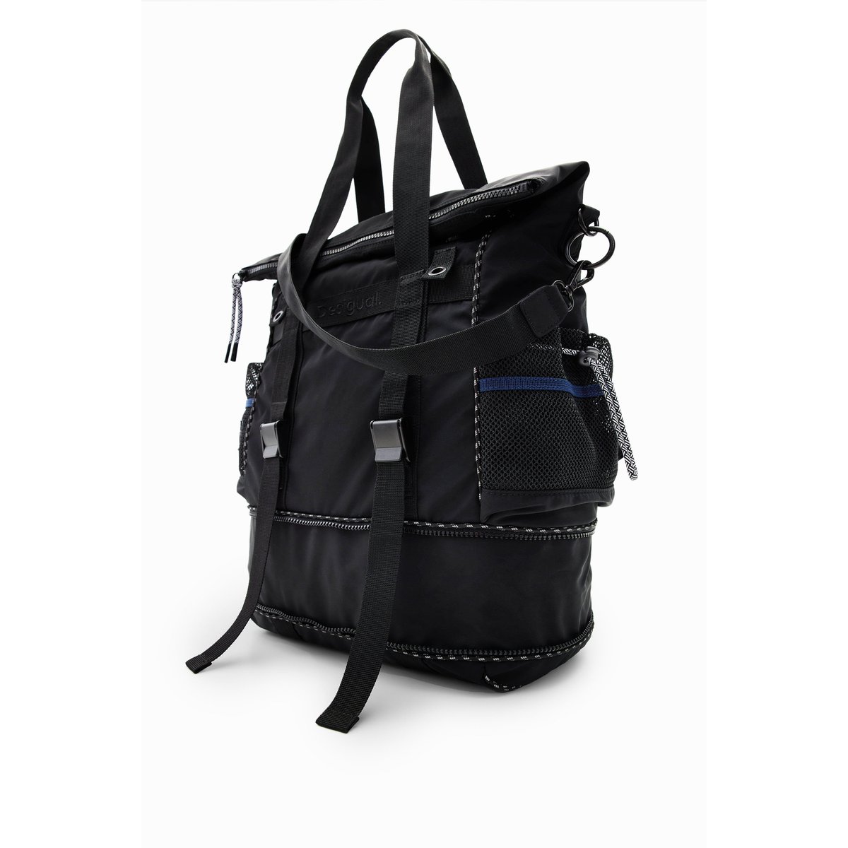 Sac à dos XL convertible bleu, DESIGUAL