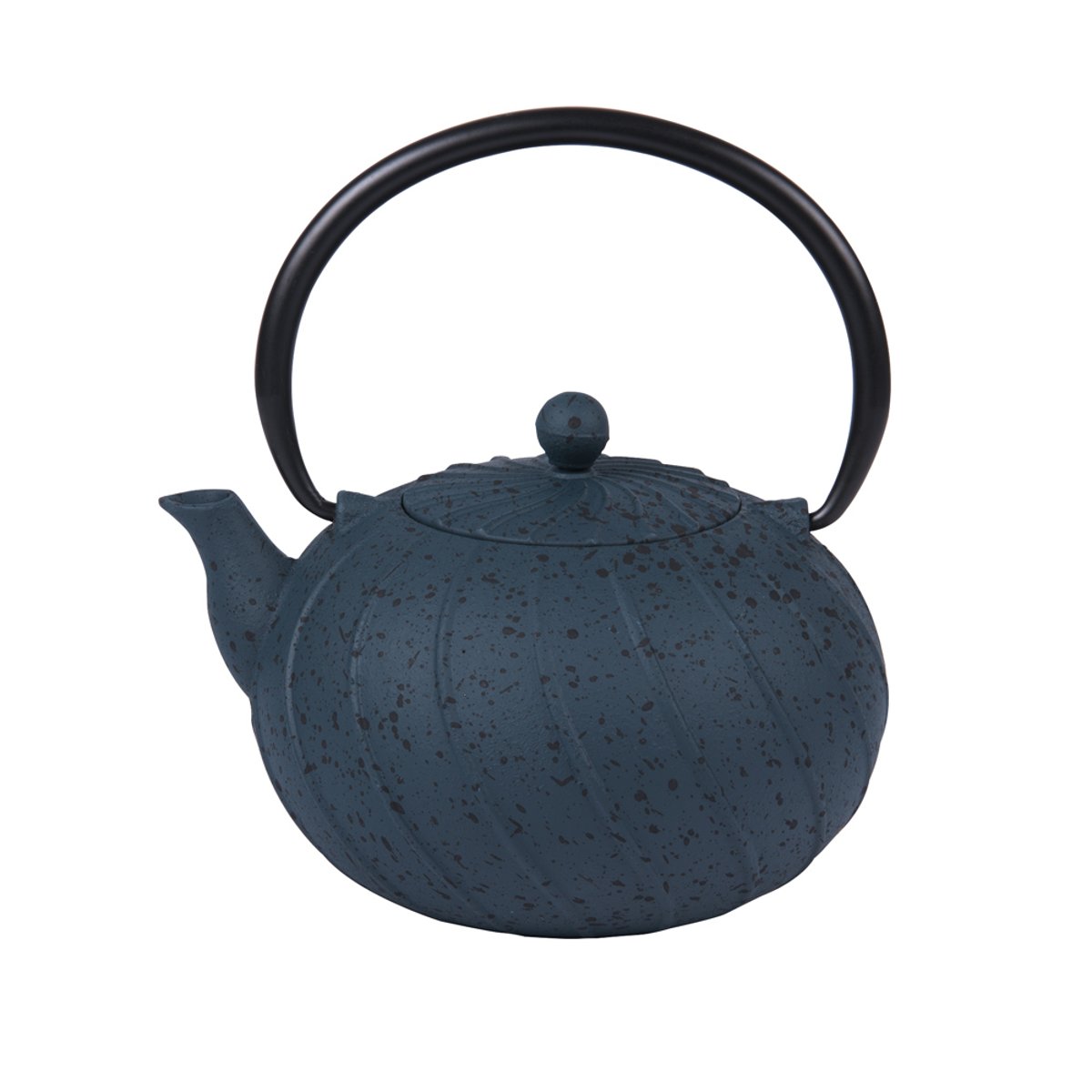 Théière en fonte avec filtre 1,2L Spirale bleu, TREND'UP