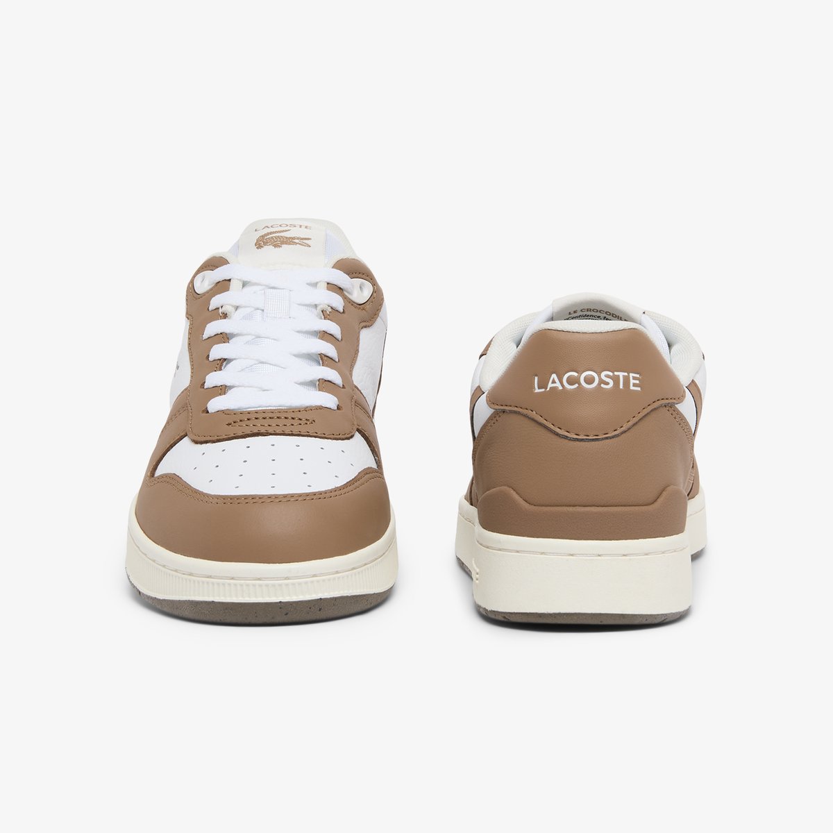 Sneakers T-Clip Set homme en cuir blanc-385, LACOSTE