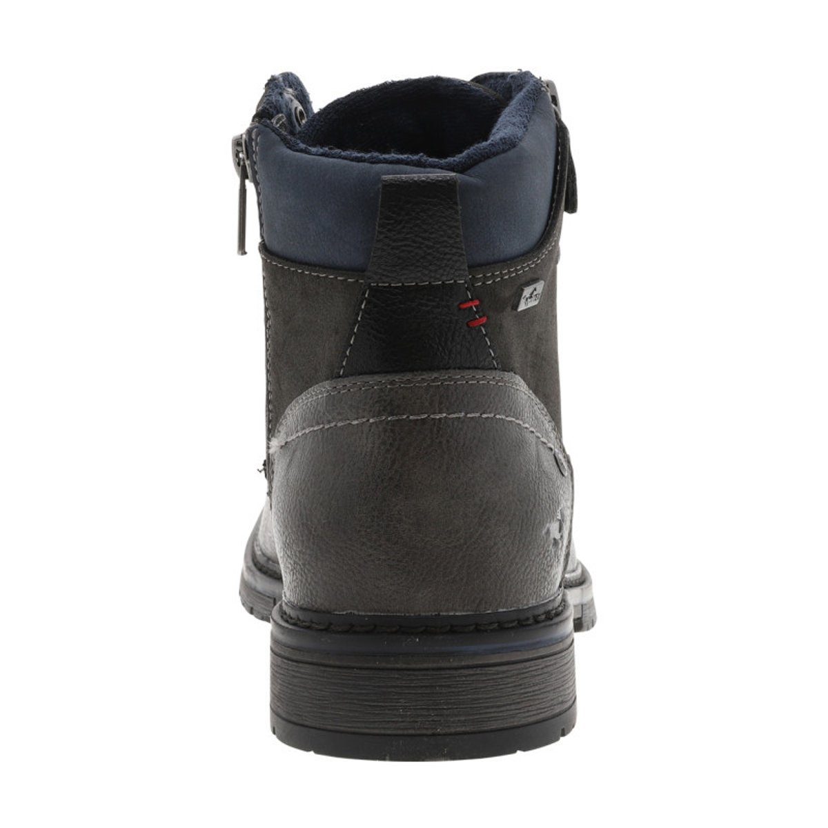Bottines grises à talon décroché bas avec un logo embossé au talon grises, MUSTANG