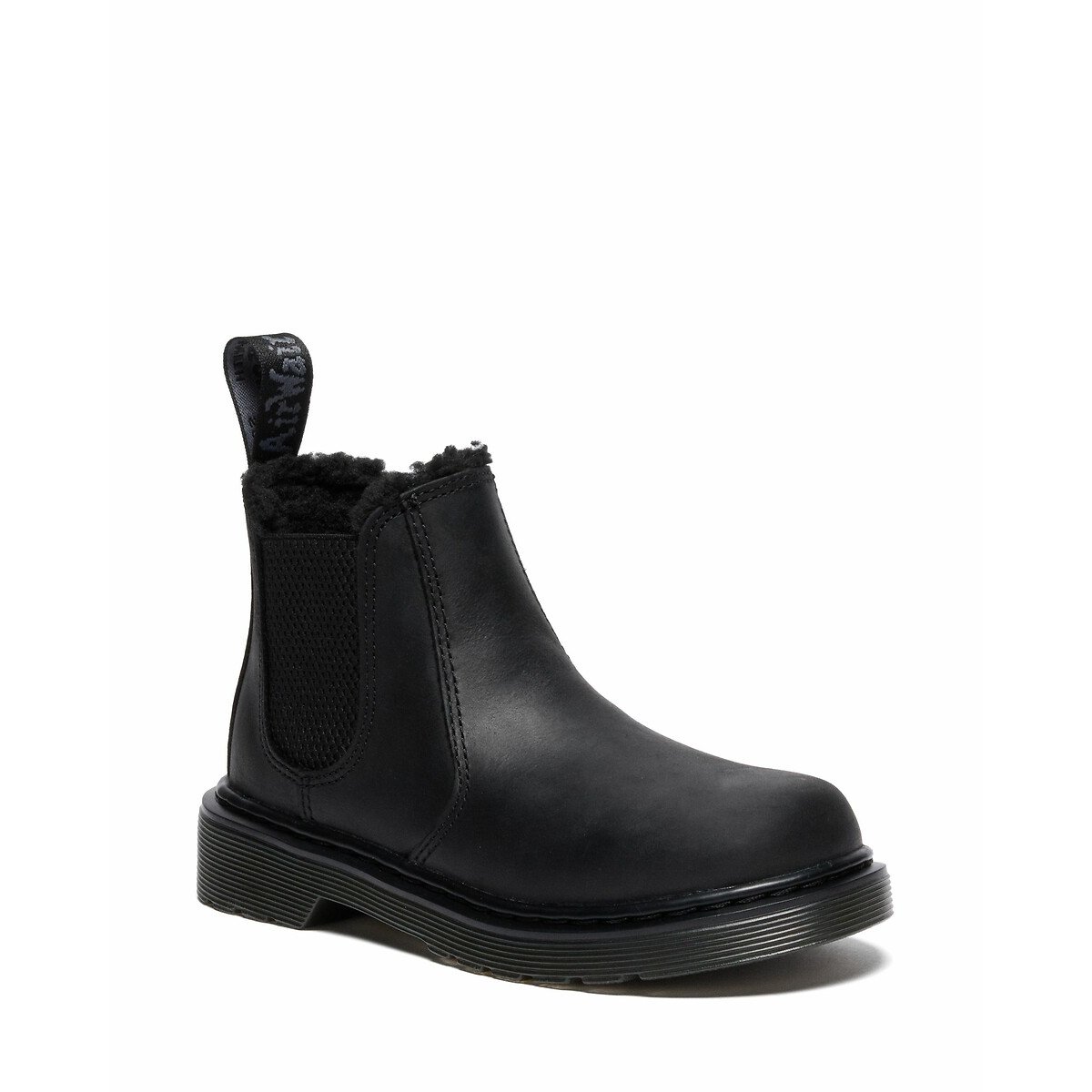 Boots chelsea fourrées en cuir 2976 Leonore noir, DR. MARTENS