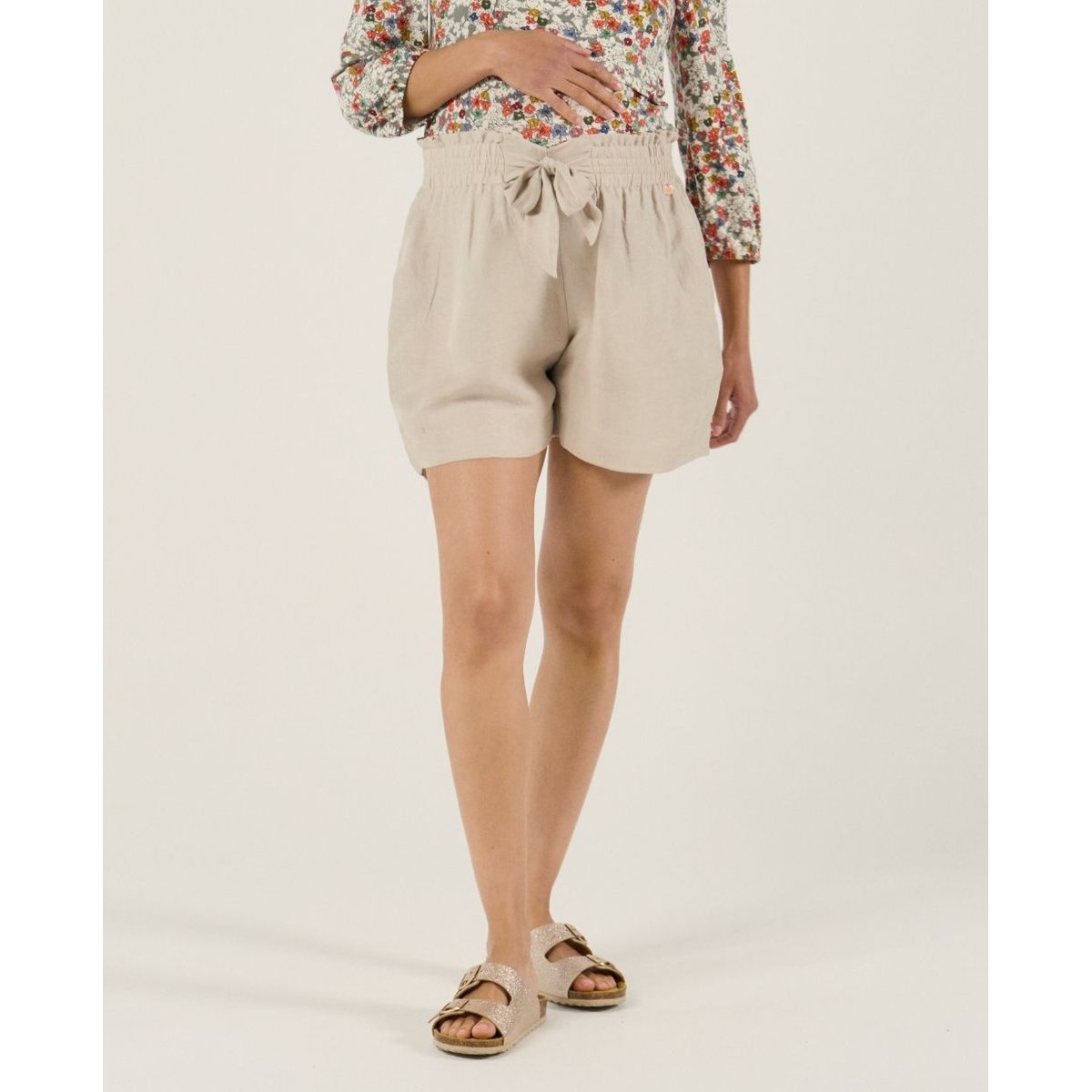 Short de maternité Nubie beige, CACHE COEUR