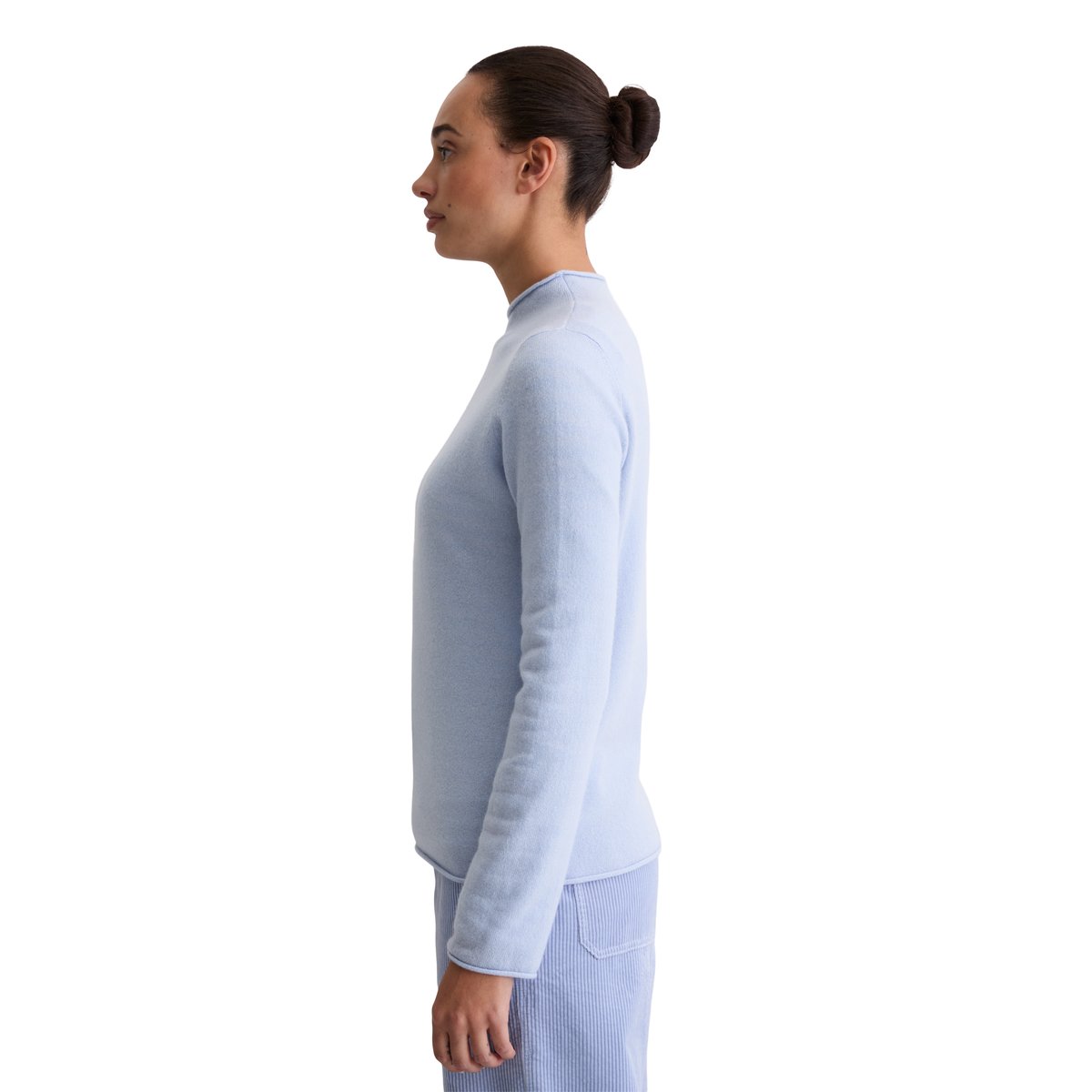 Pull en cachemire regular avec un grand confort de port bleu clair, MARC O'POLO