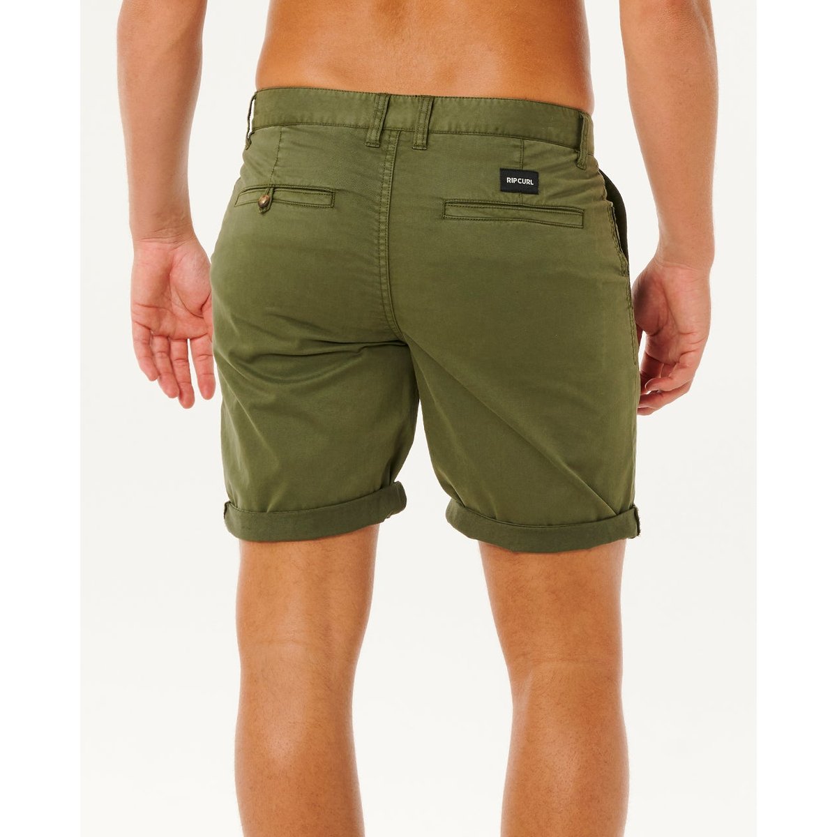 Short DE VILLE TWISTED olive foncé, RIP CURL