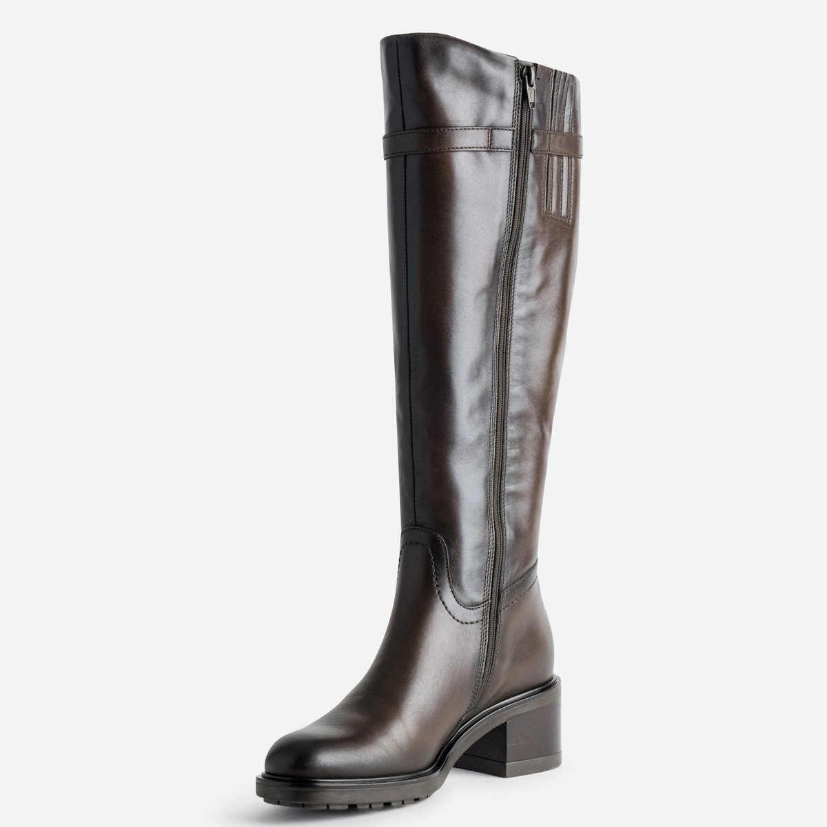 Botte À Talon en cuir MADY marron, ERAM