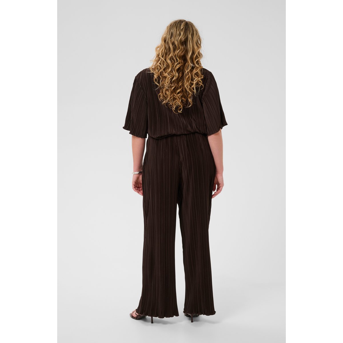 Pantalon Tricoté marron coffee bean, KAFFE CURVE