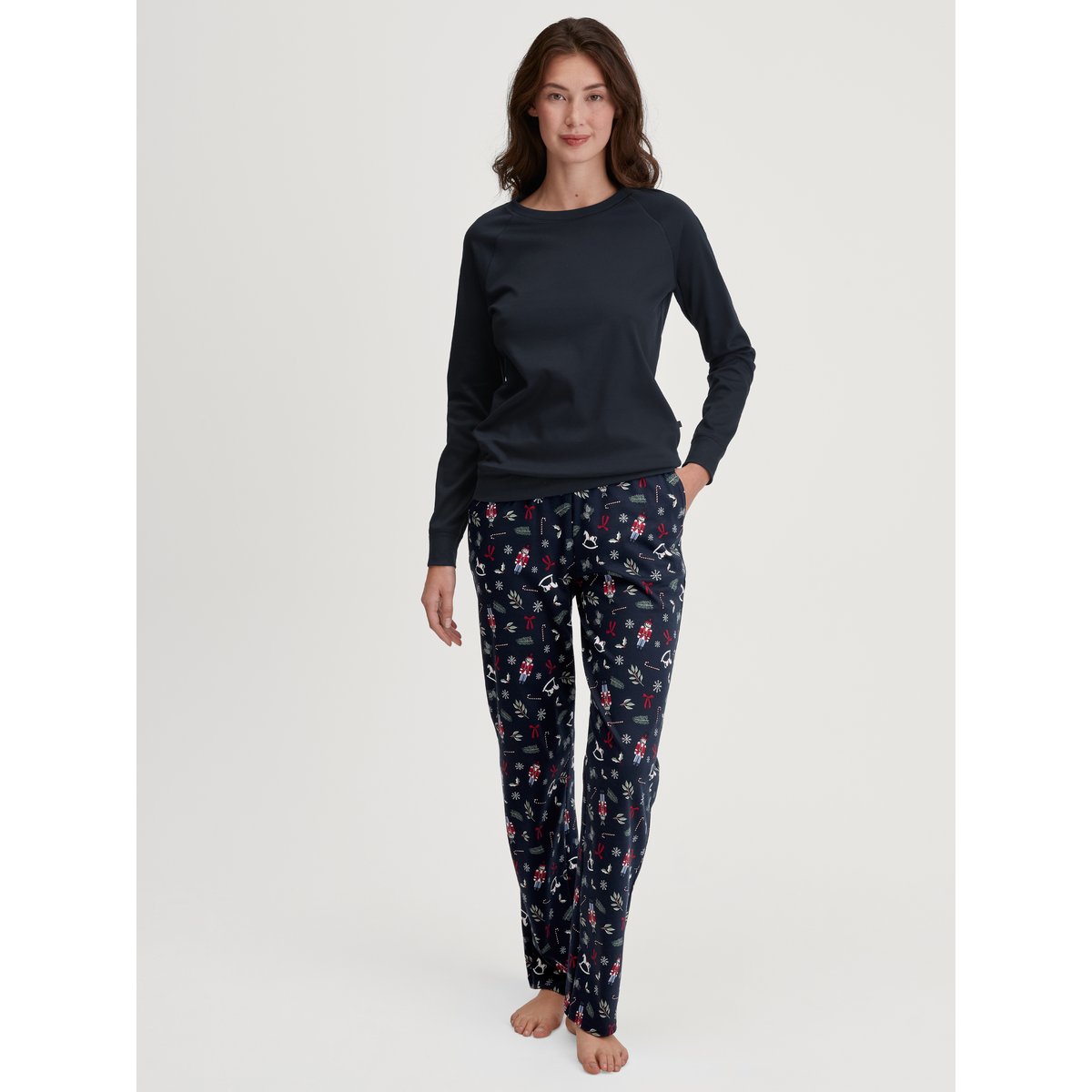 Bas de pyjama avec poches Coton FAVOURITES saphir bleu, CALIDA