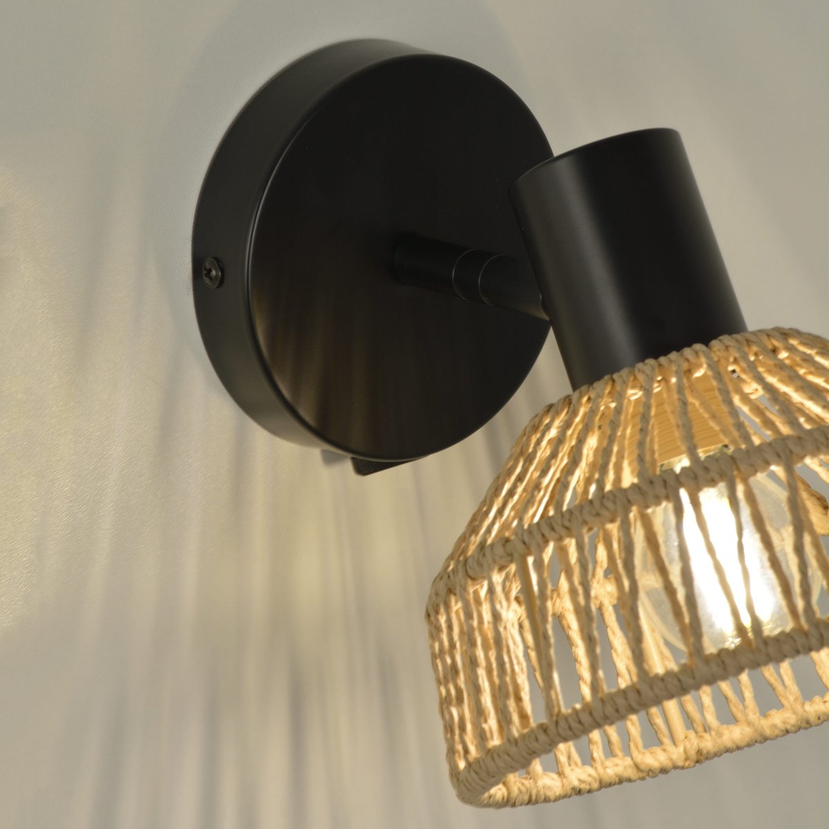 Applique murale en acier, MIKONA beige, INSPIRE