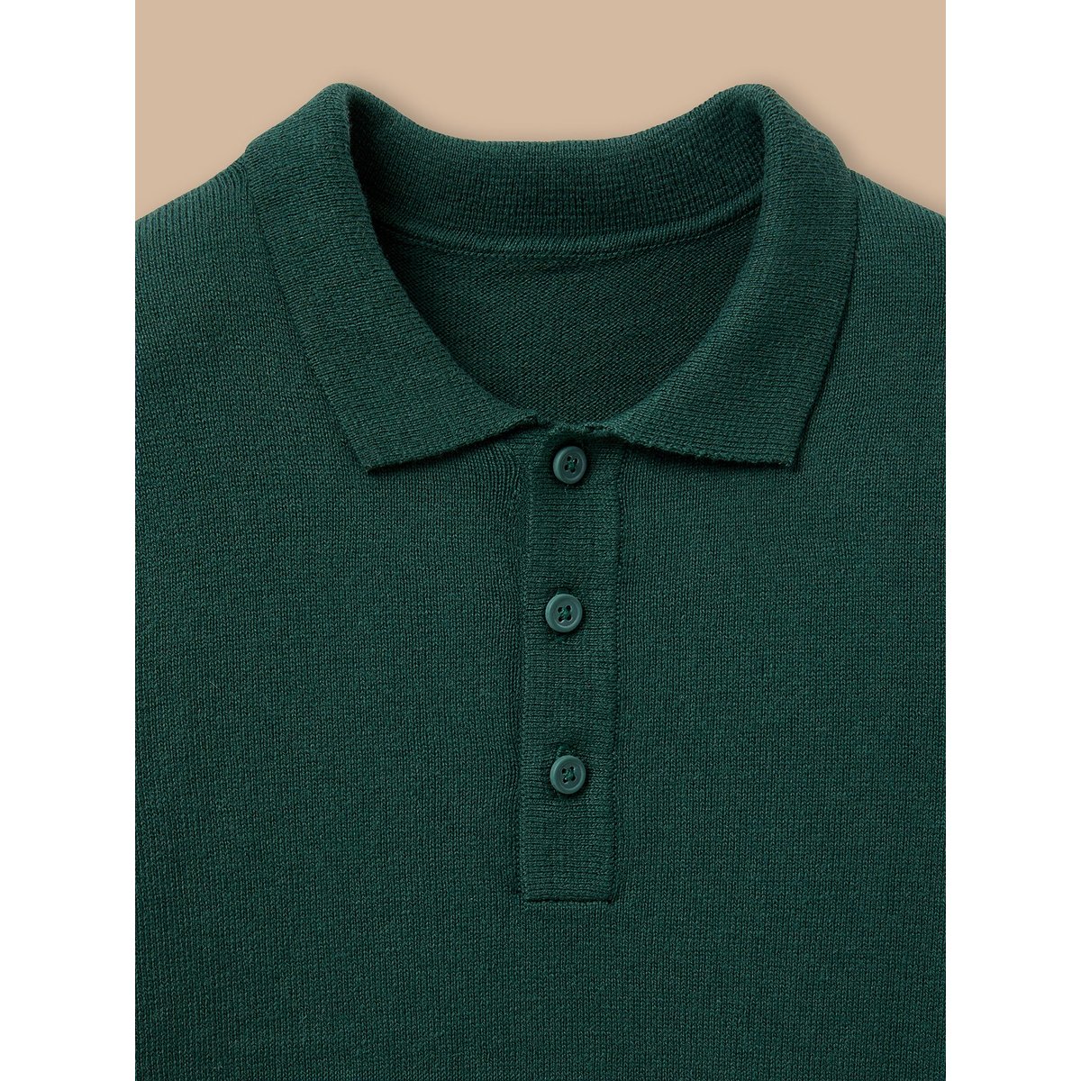 Pull col polo vert, CYRILLUS