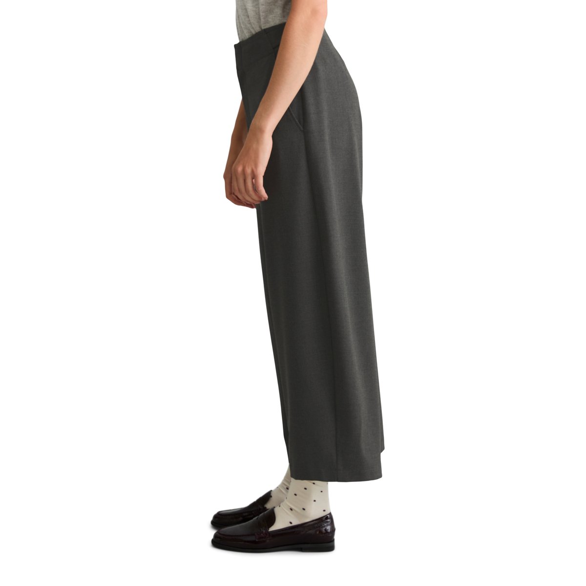 Pantalon coupe classique avec LENZING™ ECOVERO™ gris, MARC O’POLO DENIM