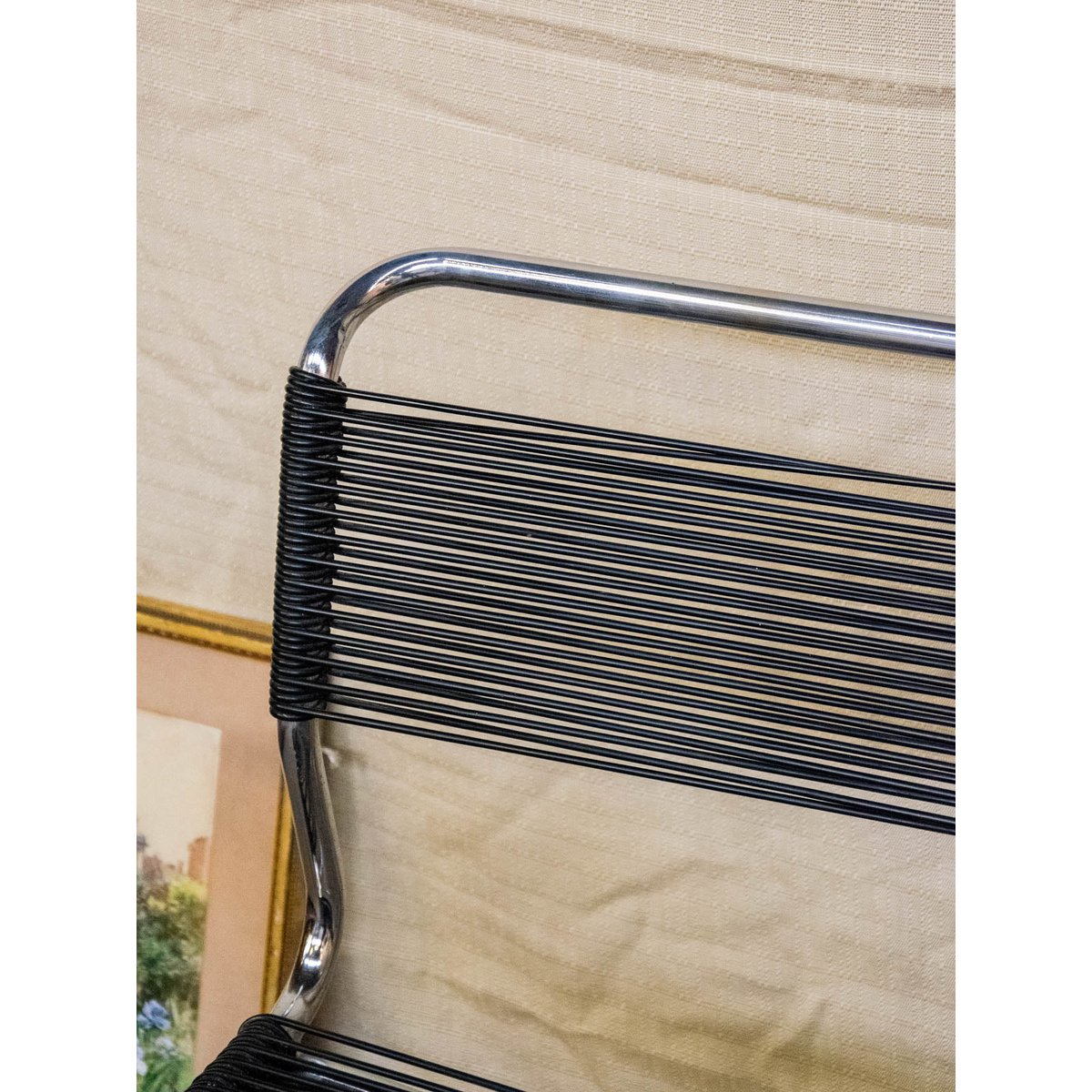 Lot de 4 chaises en métal Alma N°1094 - Bon état métal, DEBONGOUT