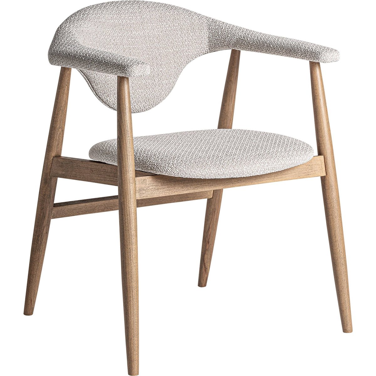 Chaise contemporaine en hêtre brun clair bois naturel, RECOLLECTION
