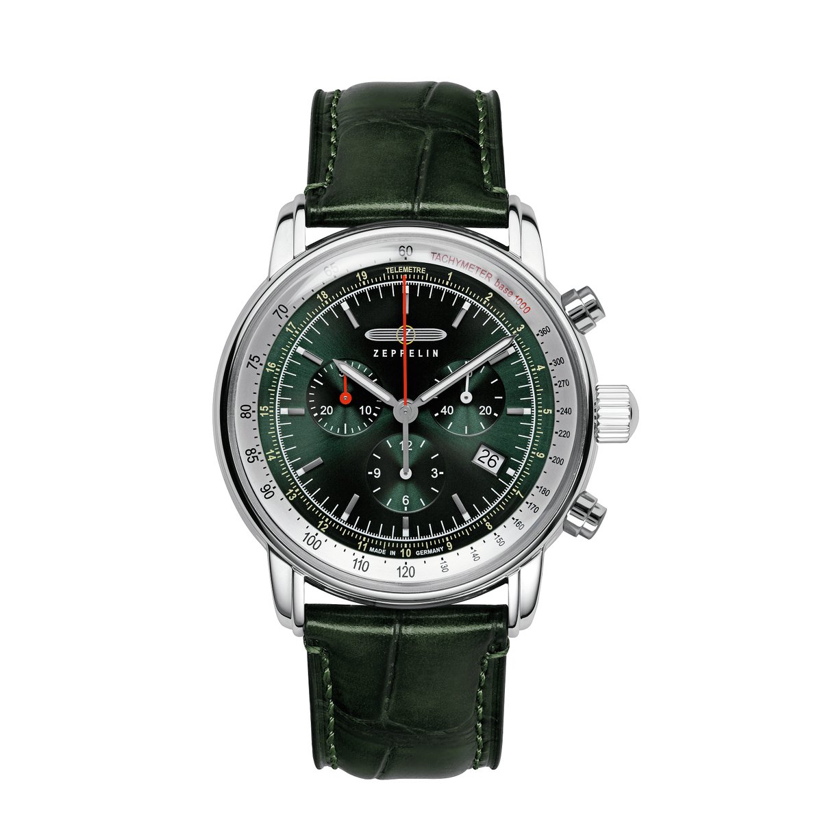 Montre Analogique MARINE argenté vert vert, ZEPPELIN