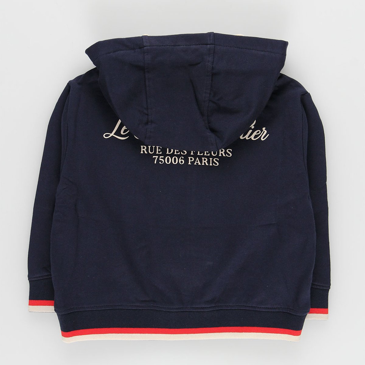 Veste en molleton fille à capuche bleu, BOBOLI